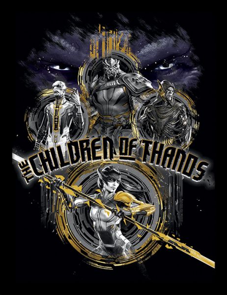 Children of Thanos Avengers Infinity War gerahmtes Bild Marvel