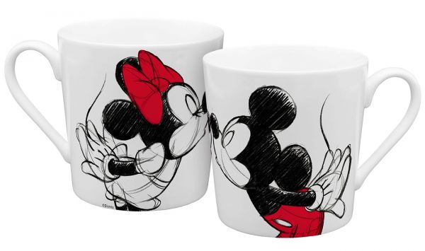 Mickey und Minnie Kiss Tasse Disney