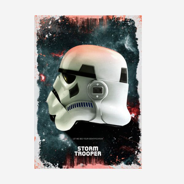 Storm Trooper Helm Metall Poster Star Wars