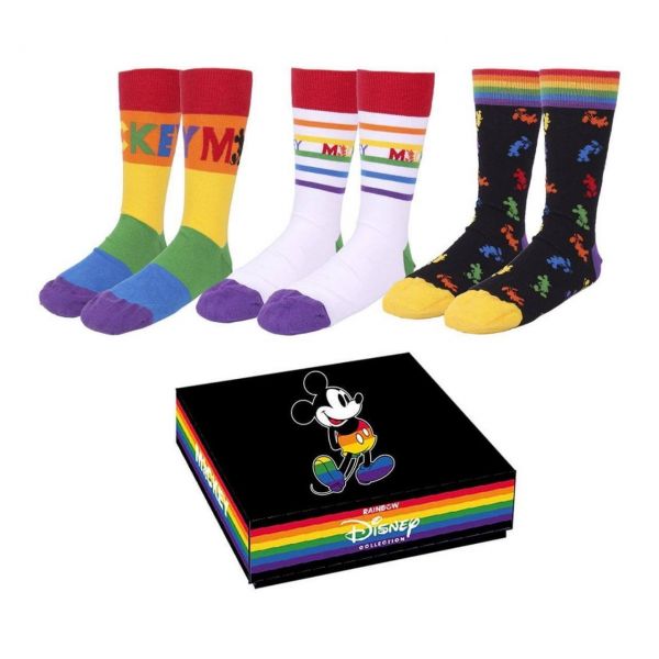 Mickey Mouse Pride Motiv Socken 3er-Set 40-46 Disney