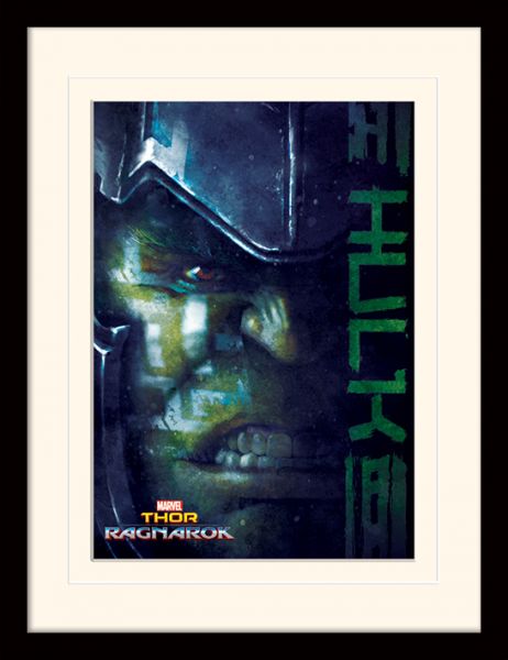 Thor Ragnarok Hulk gerahmtes Bild Marvel