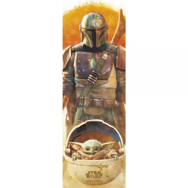 Grogu und Mando Tür Poster Star Wars