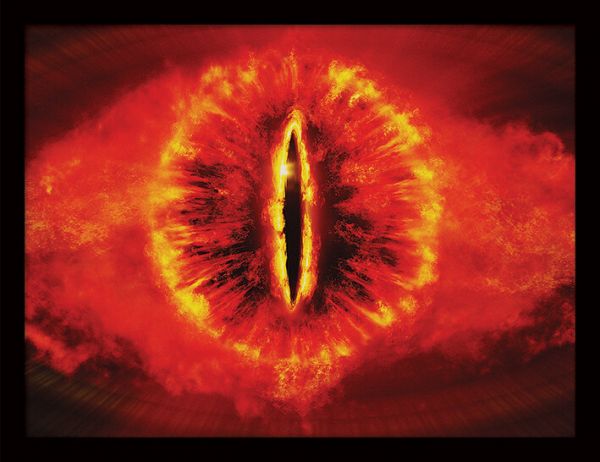 Das Auge Saurons gerahmtes Bild Herr der Ringe