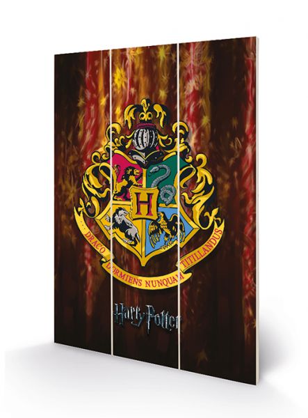 Hogwarts Wappen Holzbild Harry Potter