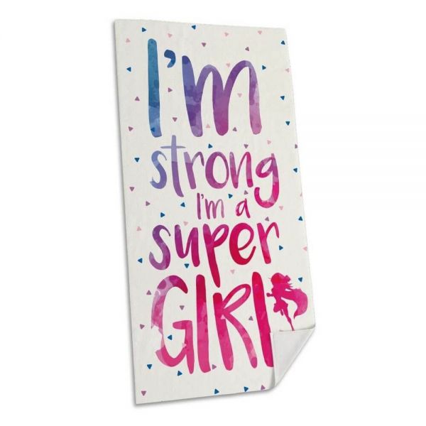 I’m strong I’m a Super Girl Handtuch