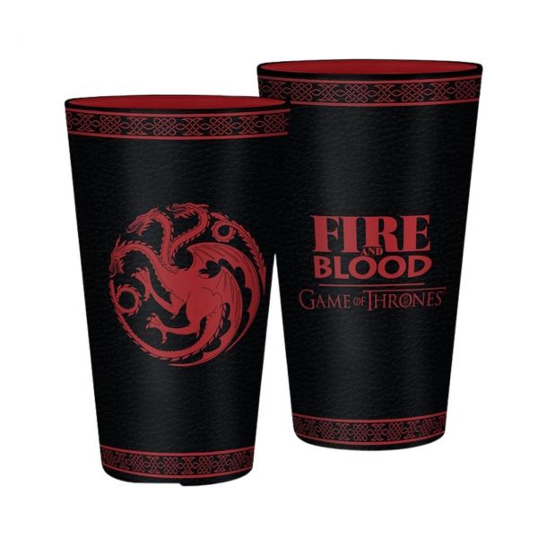 Targaryen Fire and Blood XXL Glas Game of Thrones