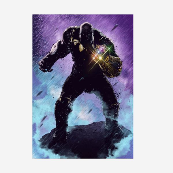 Thanos Dark Edition Metall Poster Marvel