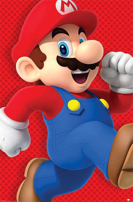 Run Super Mario Maxi Poster Nintendo
