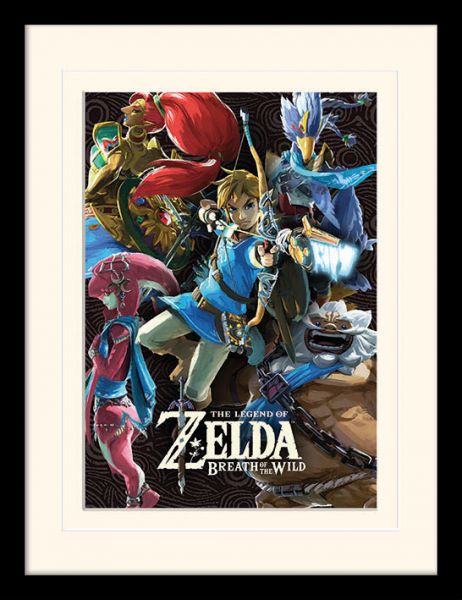 Divine Beasts Collage Zelda Botw gerahmtes Bild Nintendo