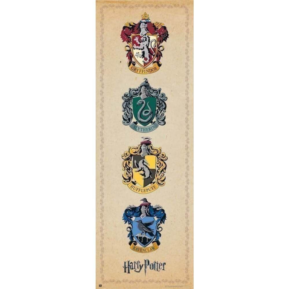 Hogwarts Häuser Tür Poster Harry Potter