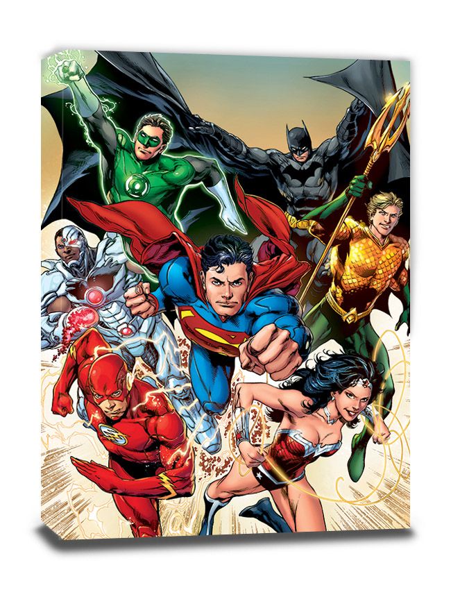 Attack Justice League Leinwandbild DC Comics