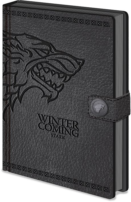 Winter is Coming Stark Wappen Premium A5 Notizbuch Game of Thrones