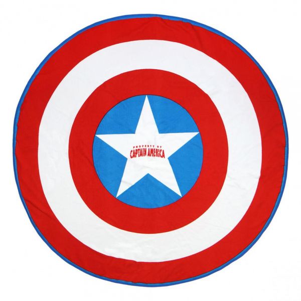 Captain America Schild Handtuch rund Marvel