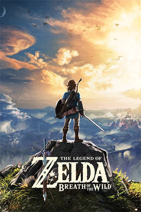 Sunset Zelda Breath of the Wild Maxi Poster Nintendo