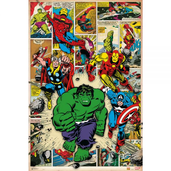 Avengers Comic Style Maxi Poster Marvel