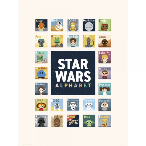 Alphabet Kunstdruck Star Wars