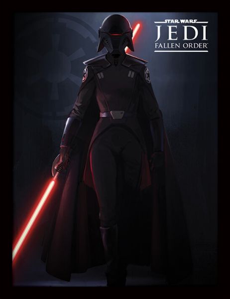 Inquisitor Jedi Fallen Order gerahmtes Bild Star Wars