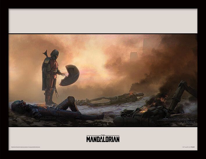 Meet The Mandalorian gerahmtes Bild Star Wars