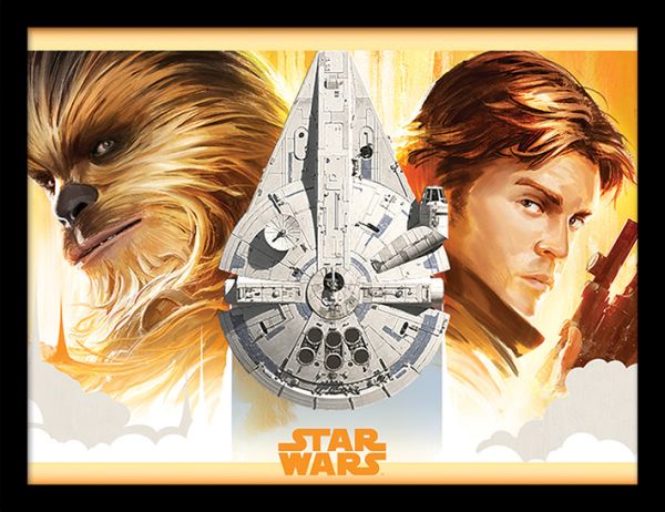 Falcon Legacy Solo A Star Wars Story gerahmtes Bild Star Wars